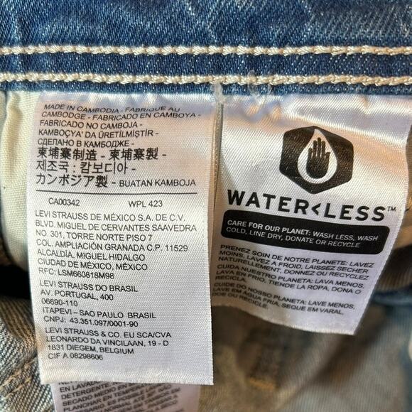 LEVI'S PREMIUM Rigcage Straight Carpenter Jeans High Rise Utility Women's Sz 28 - Picture 12 of 12